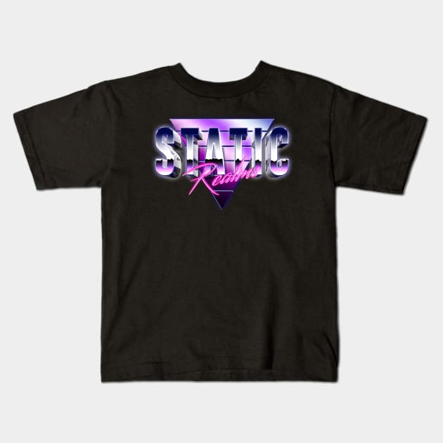 Static Realms Kids T-Shirt by Electrish